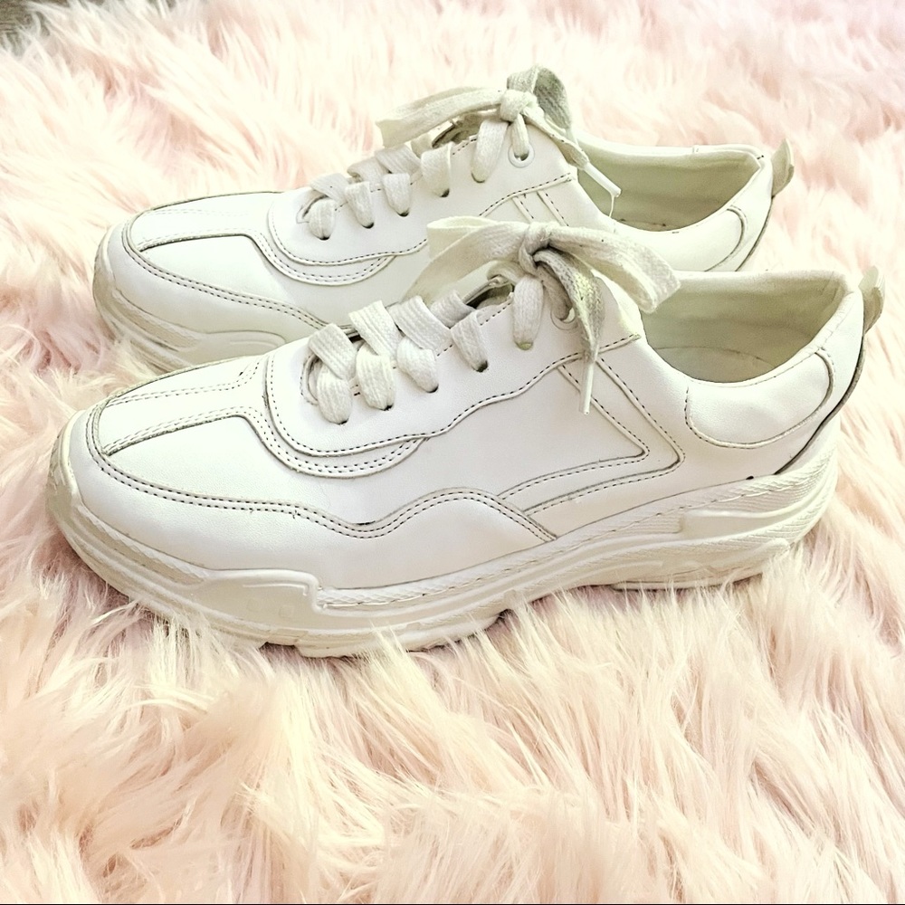 White Platform Sneakers 👟